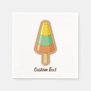 Cone Shaped Sorbet Stick Napkin