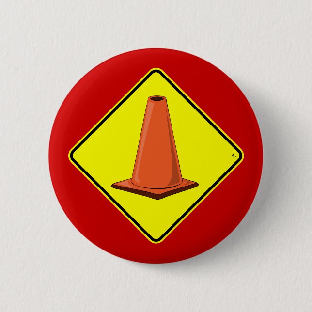 CONE ZONE 1y 2 Inch Round Button (Front)