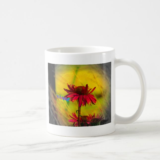 Coneflower Art #2 Coffee Mug (Right)