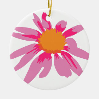 CONEFLOWER BLOSSOM [2 light pink] Ceramic Ornament