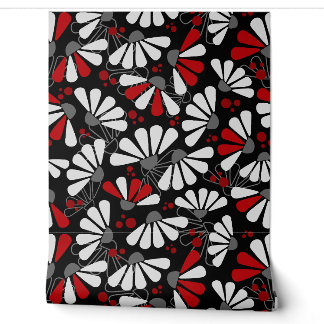 Coneflower Confetti on Black Wallpaper