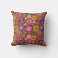 Coneflower Yellow Floral Pattern Postcard