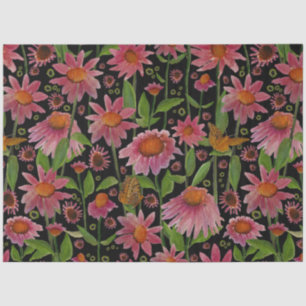 Coneflowers And Butterflies Tissue Paper