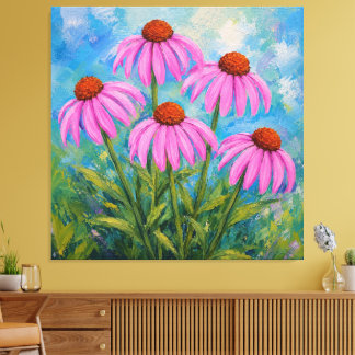 Coneflowers Canvas Print