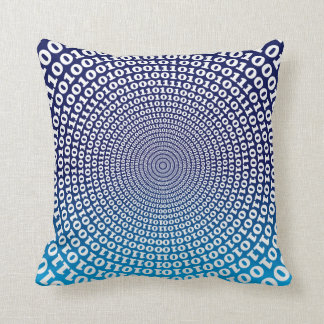 Conentric Binary Throw Pillow