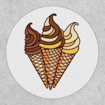 cônes de crème glacée chocolat