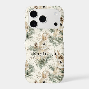 Cônes de pin verts Lapins de Pâques