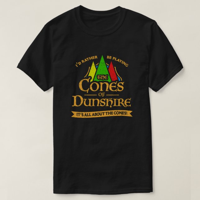 Cones Of Dunshire Fitted T-Shirt (Design Front)