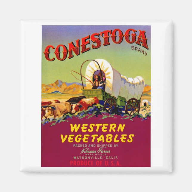 Conestoga Western Vegetables Magnet (Front)