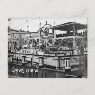 Coney Island Cake Walk Postcard Vintage Picture