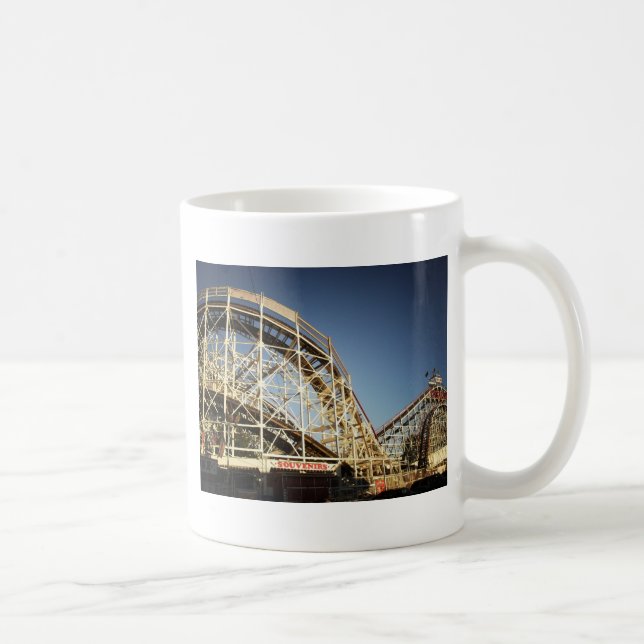 Coney Island Cyclone Roller Coaster, Brooklyn Coffee Mug (Right)