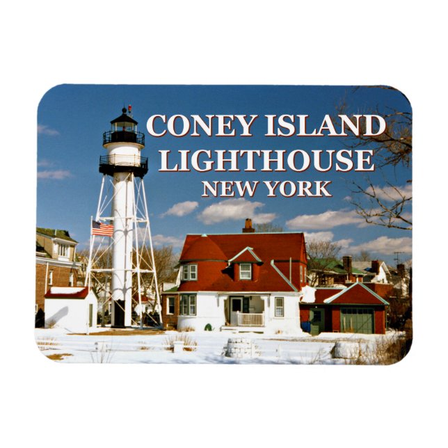 Coney Island Lighthouse, New York Magnet (Horizontal)