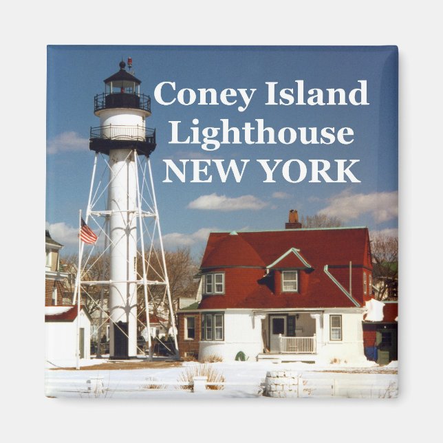Coney Island Lighthouse, New York Magnet (Front)