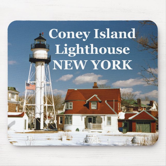 Coney Island Lighthouse, New York Mousepad (Front)
