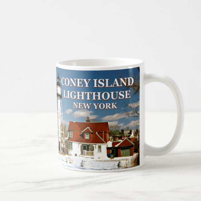Coney Island Lighthouse, New York Mug (Right)