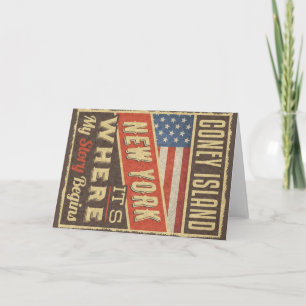 Coney Island New York Card