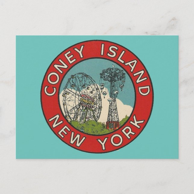 Coney Island, New York  Postcard (Front)