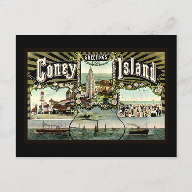 Coney Island Postcard (Front)