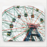 Coney Island Wonder Wheel Brooklyn New York City Mouse Pad<br><div class="desc">Great gift idea for women,  men,  mom,  dad,  wife,  husband,  her,  him,  girlfriend,  boyfriend,  teenage girl,  teenage boy,  girls,  boys,  friend woman,  friend man,  women who have everything,  men who have everything.</div>