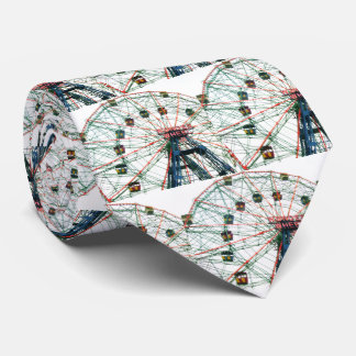 Coney Island Wonder Wheel Brooklyn New York City Tie