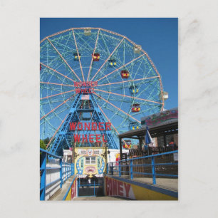Coney Island Wonder Wheel Postcard