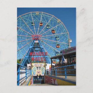 Coney Island Wonder Wheel Postcard