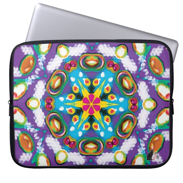 Confection Kaleidoscope Laptop Sleeve (Front)
