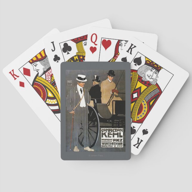 Confection Kehl Gentlemen Clothing Playing Cards (Back)