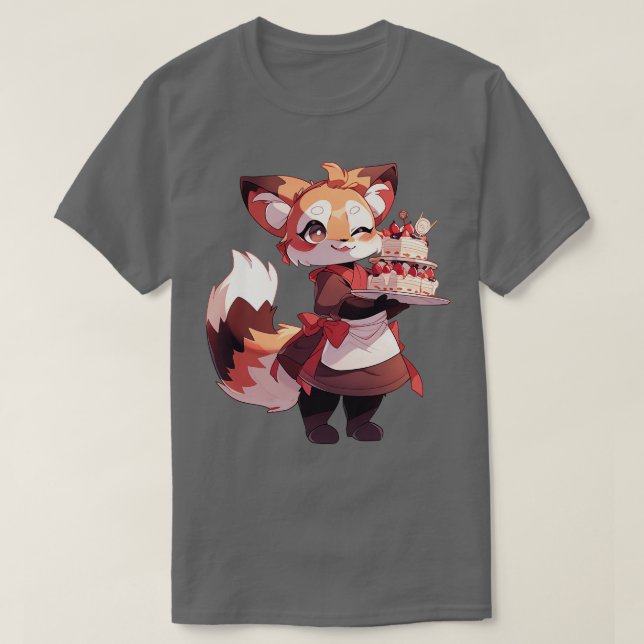 Confectioner Red Panda 3 T-Shirt (Design Front)