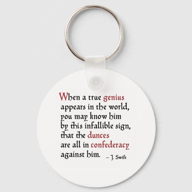 Confederacy of Dunces Keychain (Front)