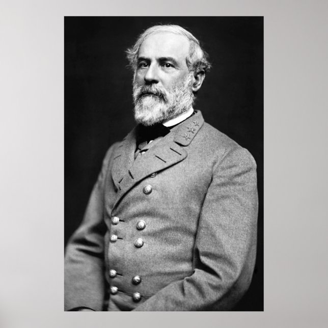 Confederate General Robert E. Lee Portrait Poster (Front)