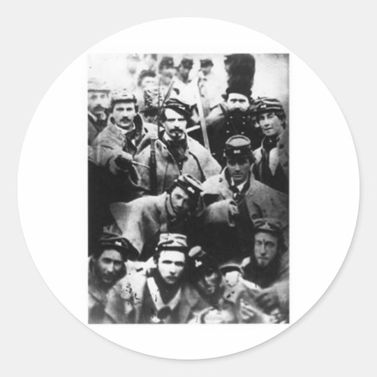 Confederate Volunteers, 1861 Classic Round Sticker