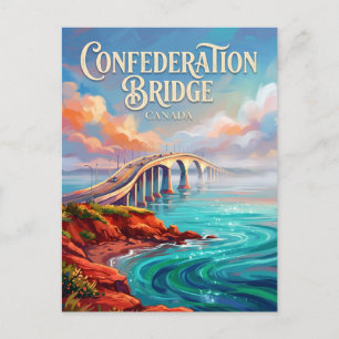 Confederation Bridge Canada Postcard