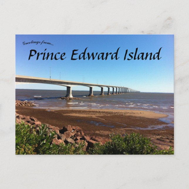 Confederation Bridge Prince Edward Island Canada Postcard (Front)