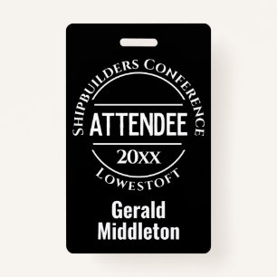 Conference Attendee Badge