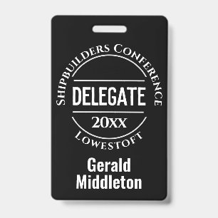 Conference Delegate Badge