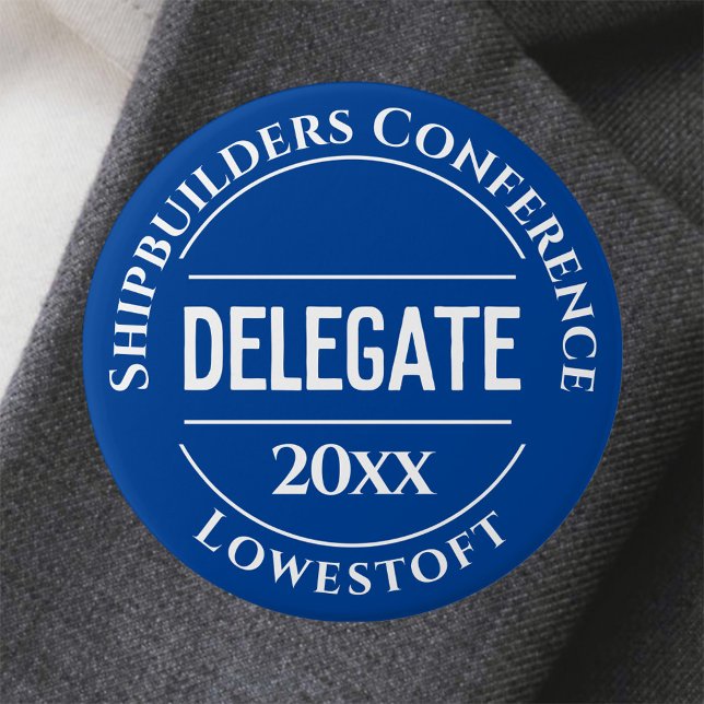 Conference Delegate Badge Button (Creator Uploaded)