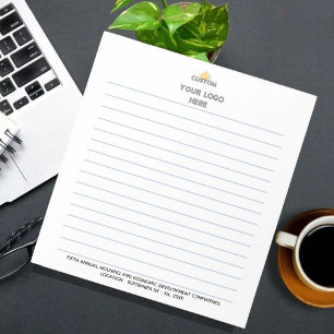 Conference Name Location Logo Lined   Notepad