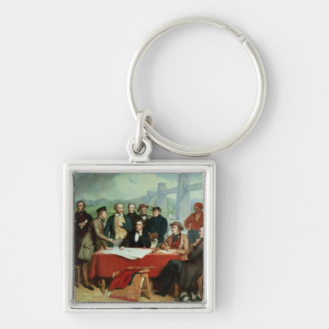 Conference of Engineers at Britannia Bridge Keychain (Front)