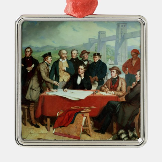 Conference of Engineers at Britannia Bridge Metal Ornament (Front)