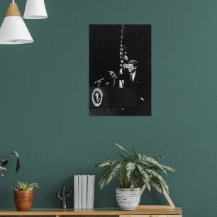 Conference of John Kennedy 35th US President Poster