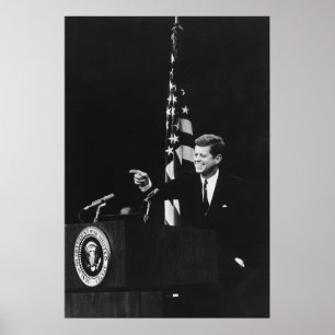 Conference of John Kennedy 35th US President Poster