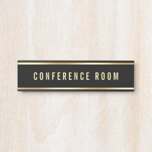 Conference Room Customizable Text Template Door Sign
