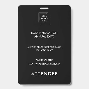 Conference Schedule Access Identity Design Badge