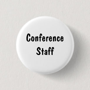 Conference Staff 1 Inch Round Button