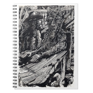 "Confess!", india ink drawing Notebook