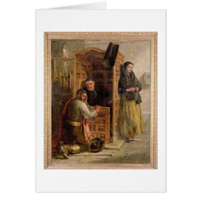 Confession, 1862 (oil on canvas) (Front)