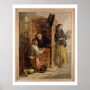 Confession, 1862 (oil on canvas) poster
