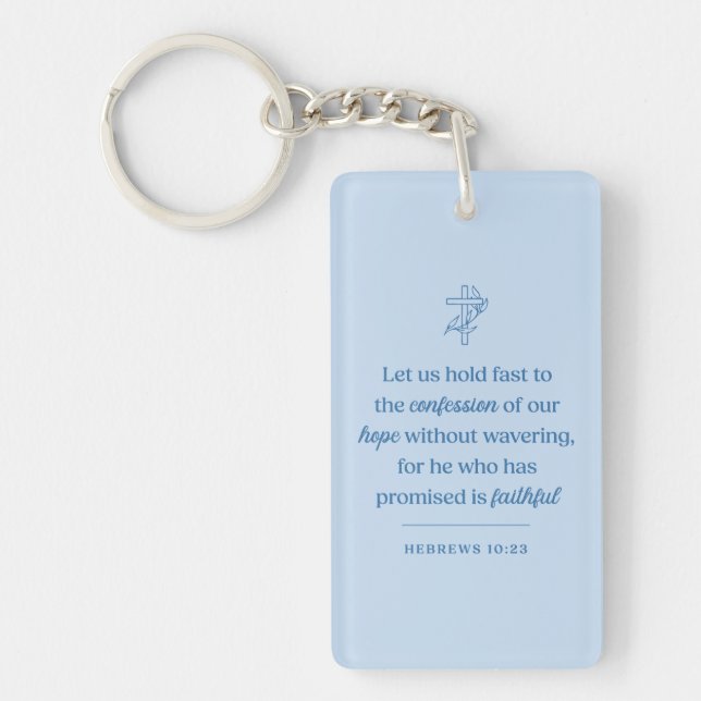 Confession of Hope Christian Keychain (Front)
