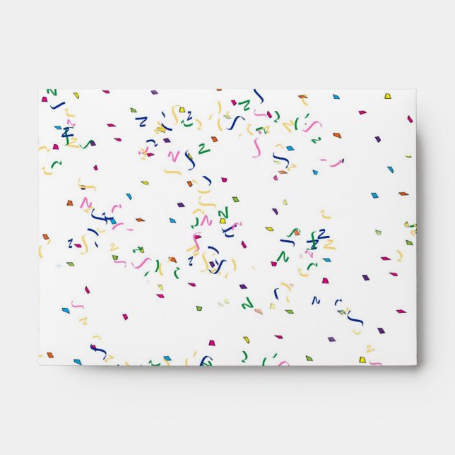 Confetti  Background Envelope (Front)